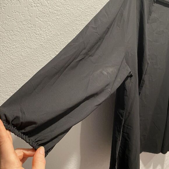 Coolibar Black Shawl Long Sleeve Open Front Cover Up Women’s Large Elastic Cuff - Picture 6 of 10